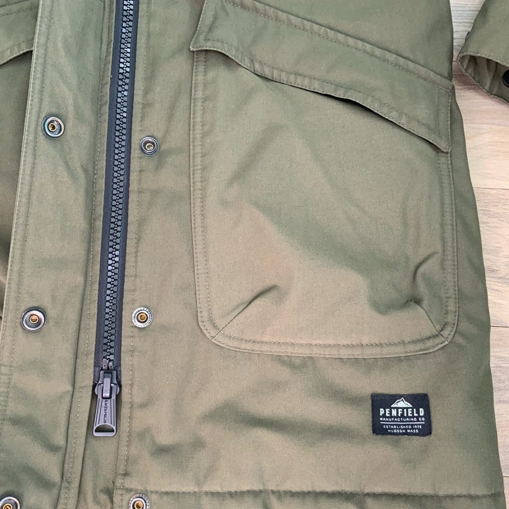 Penfield Olive Green Coat Parka Jacket - Picture 2 of 8